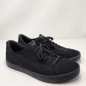 Kizik Irvine Blackout Canvas Sneakers Men Size 13 Handsfree Slip On Lace Up Shoe